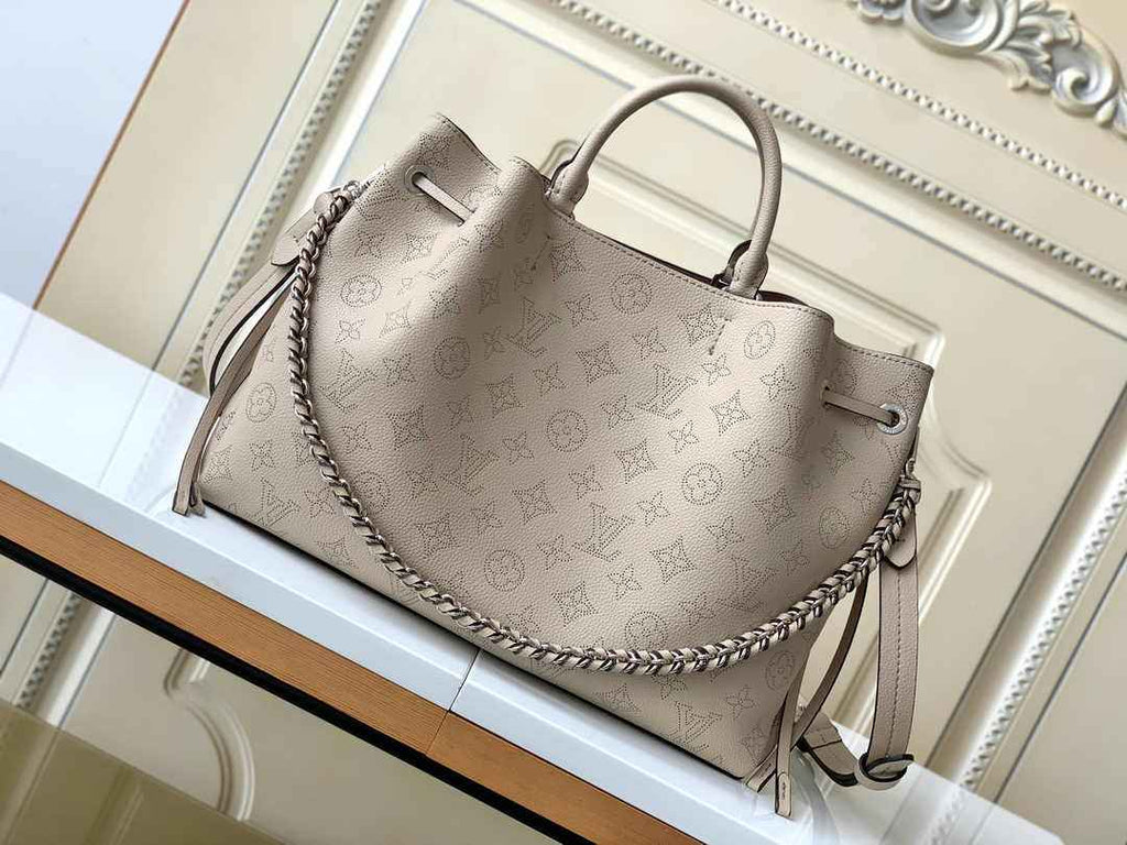 Louis Vuitton Bella Tote M59201 Gray Mahina Calfskin
