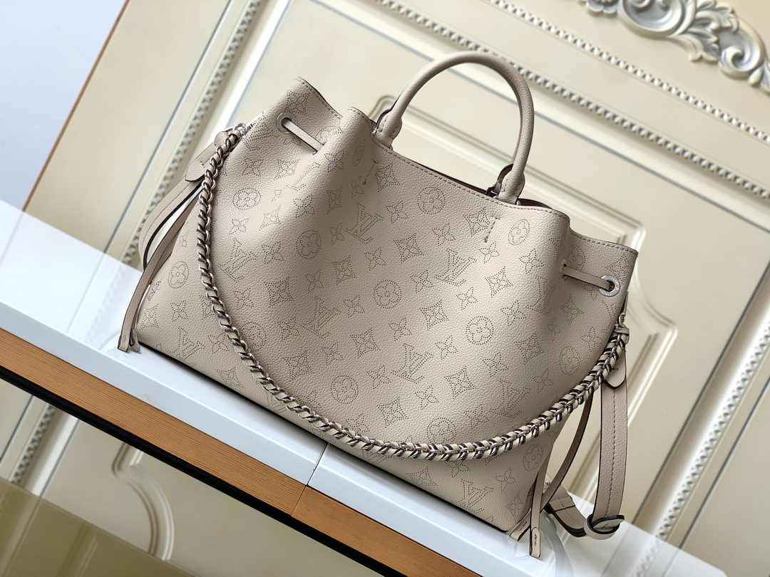 Louis Vuitton Bella Tote M59201 Gray Mahina Calfskin
