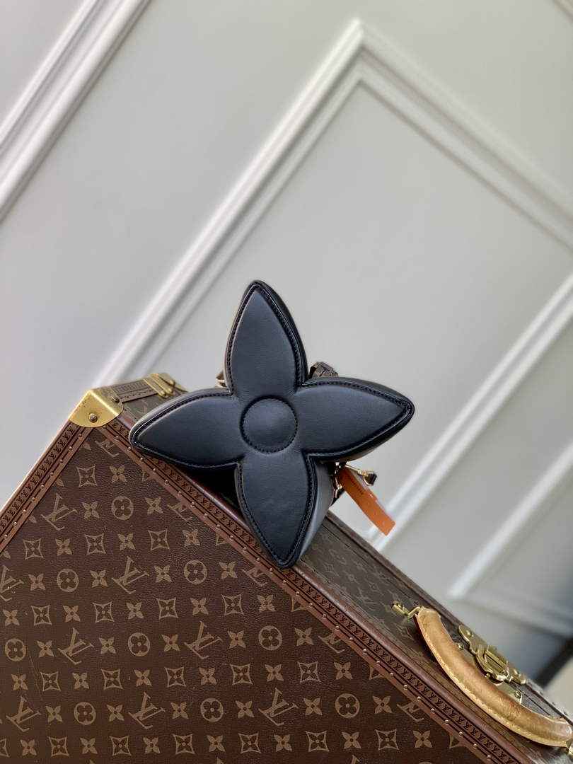 Louis Vuitton Bloom PM M13843 Black Leather Shoulder Bag