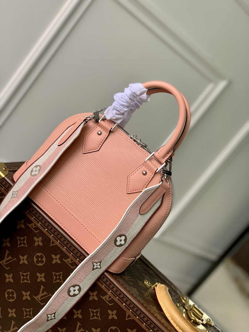 Louis Vuitton Braided Alma BB Bag M21682 Rose Pink Epi Leather