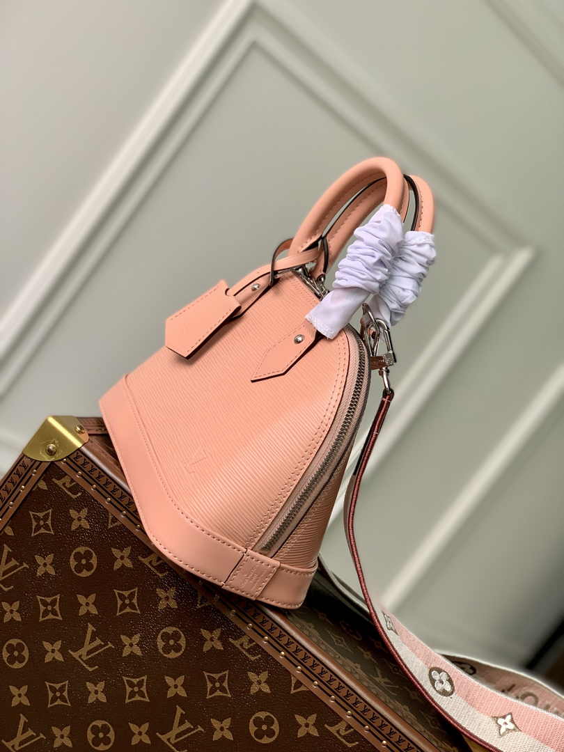 Louis Vuitton Braided Alma BB Bag M21682 Rose Pink Epi Leather