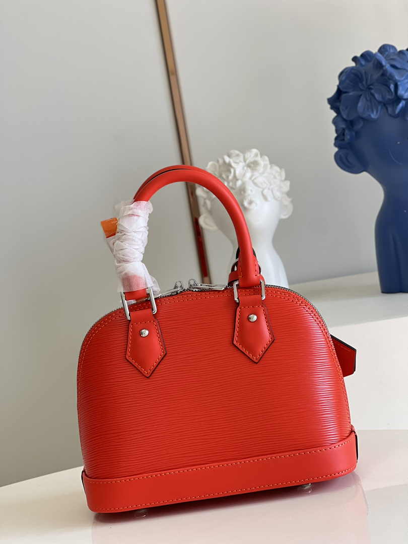 Louis Vuitton Braided Alma BB Bag M22186 Orange Epi Leather