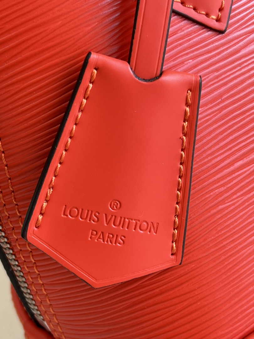 Louis Vuitton Braided Alma BB Bag M22186 Orange Epi Leather