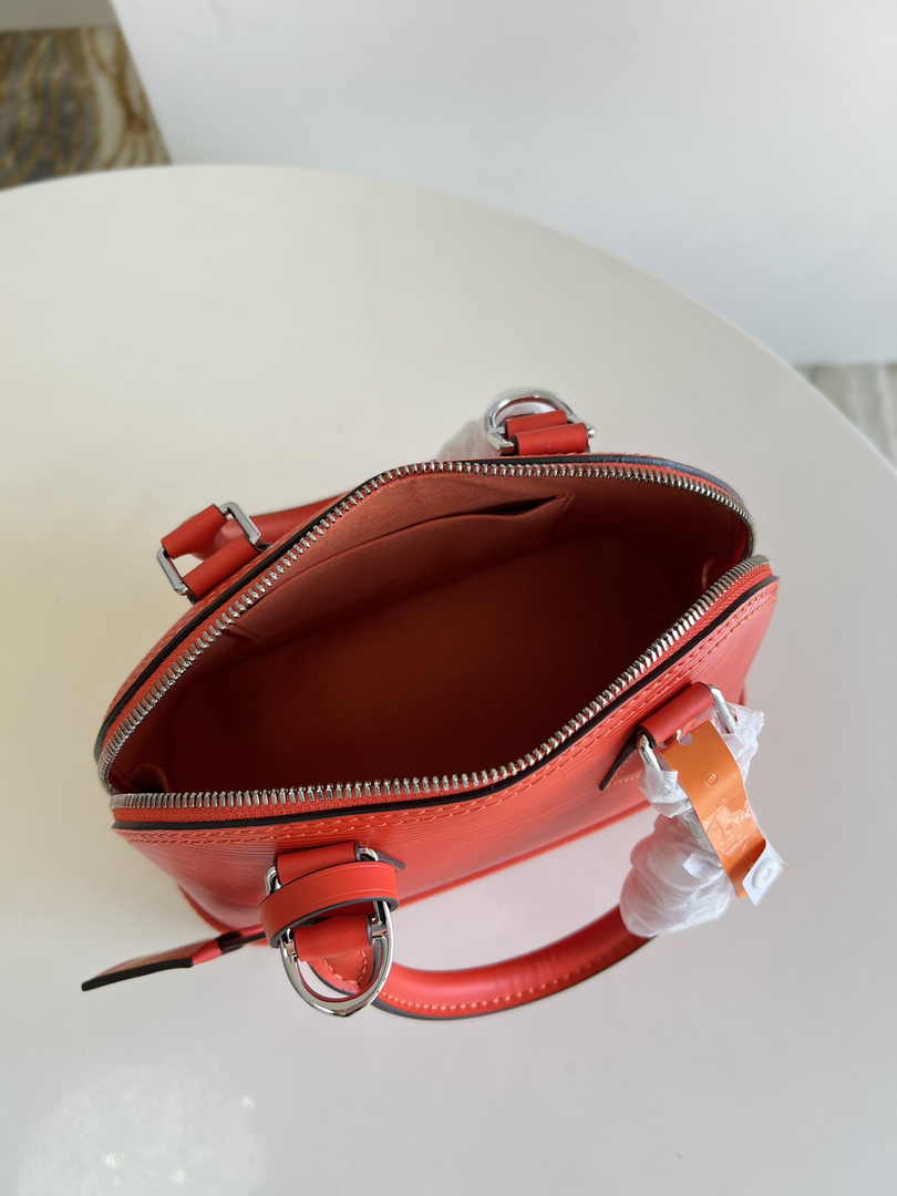 Louis Vuitton Braided Alma BB Bag M22186 Orange Epi Leather