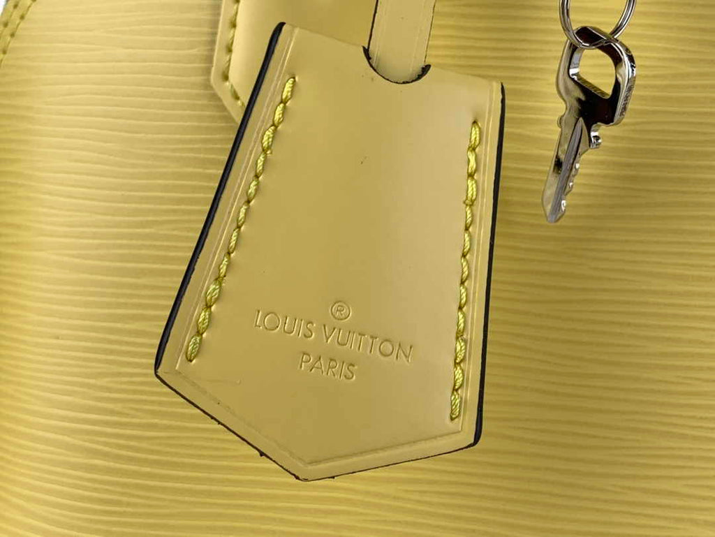 Louis Vuitton Braided Alma BB Bag M22213 Yellow Epi Leather