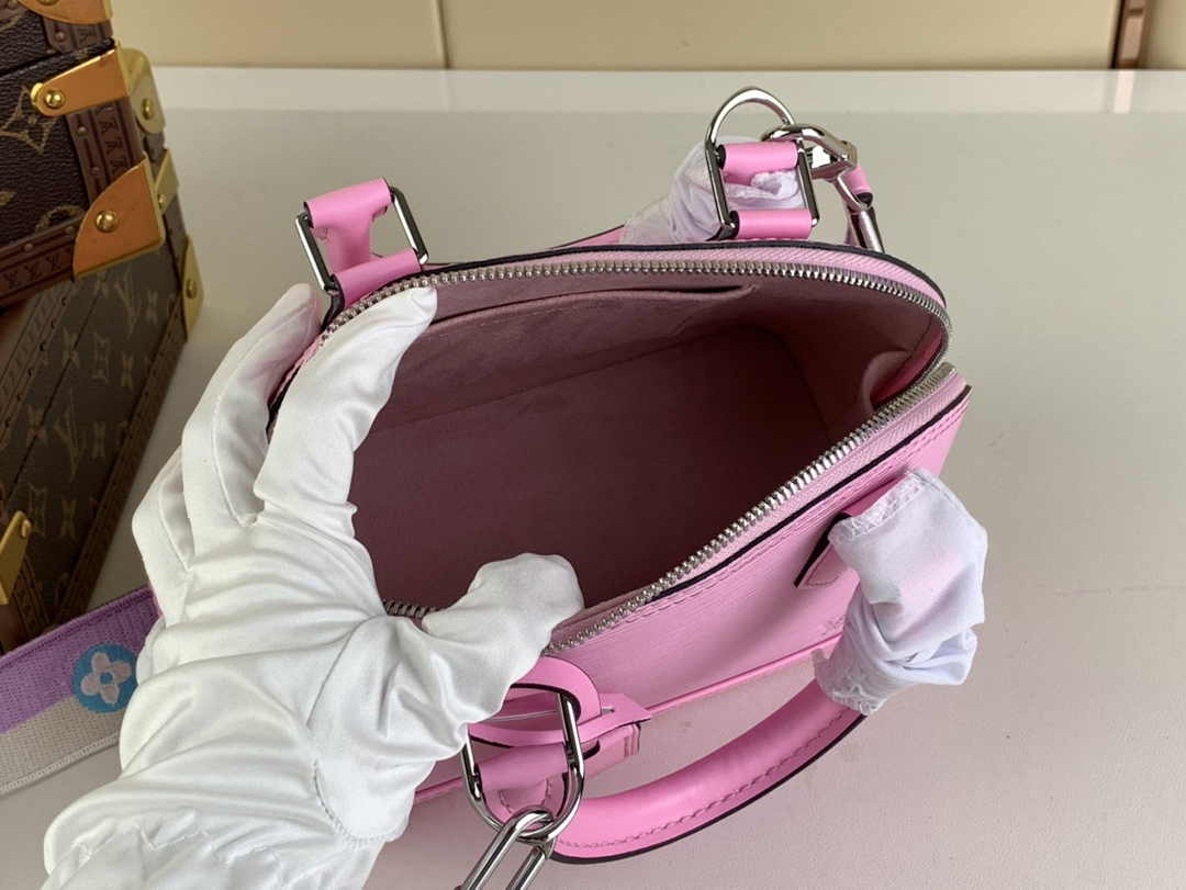 Louis Vuitton Braided Alma BB Bag M22620 light pink Epi Leather