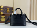Louis Vuitton Braided Alma BB Bag M40862 Black Epi Leather