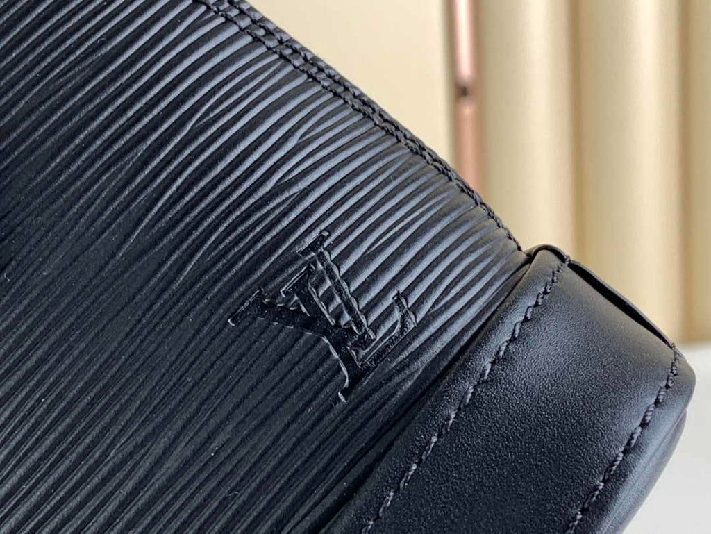 Louis Vuitton Braided Alma BB Bag M40862 Black Epi Leather