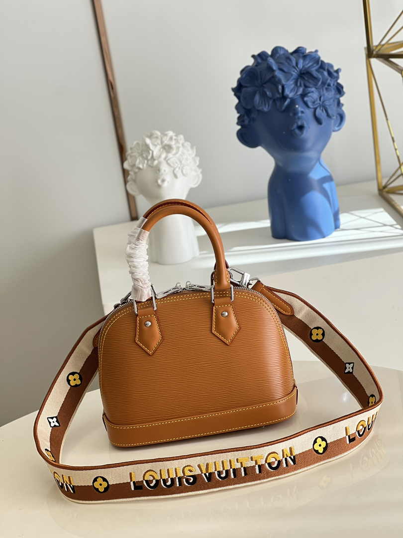 Louis Vuitton Braided Alma BB Bag M57540 Honey Gold Epi Leather