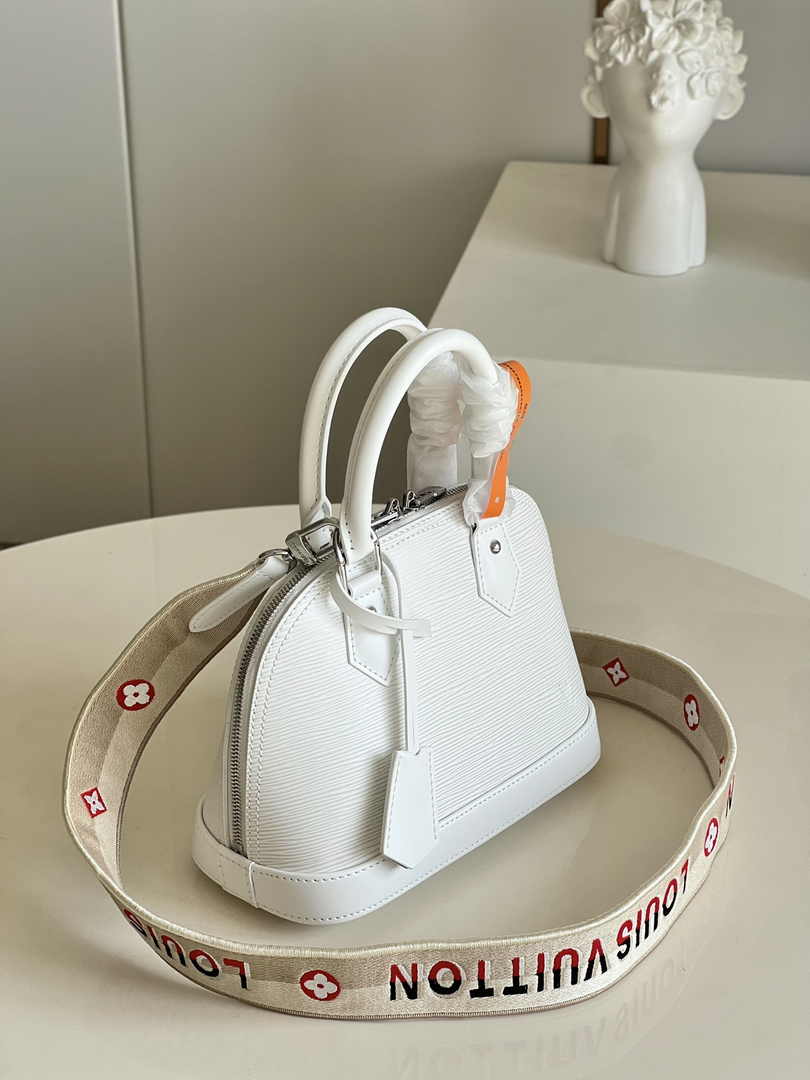Louis Vuitton Braided Alma BB Bag M58706 Beige Epi Leather