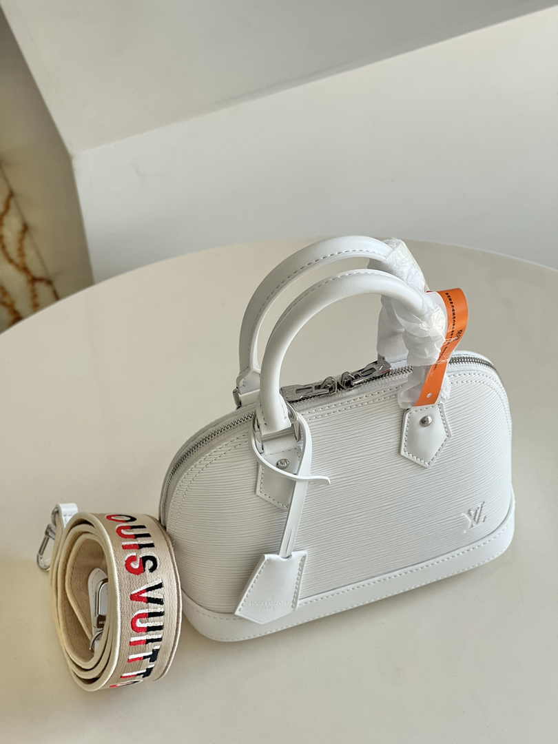 Louis Vuitton Braided Alma BB Bag M58706 Beige Epi Leather