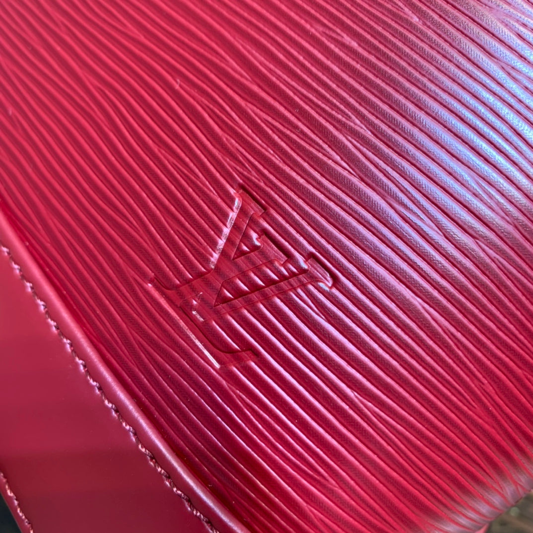 Louis Vuitton Braided Alma BB Bag M59217 Wine Red Epi Leather