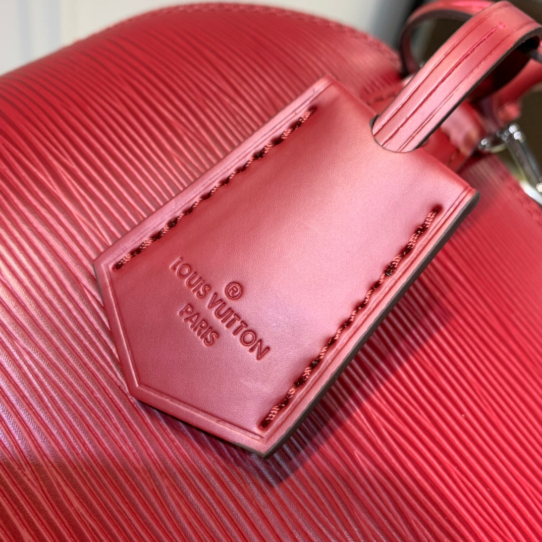 Louis Vuitton Braided Alma BB Bag M59217 Wine Red Epi Leather