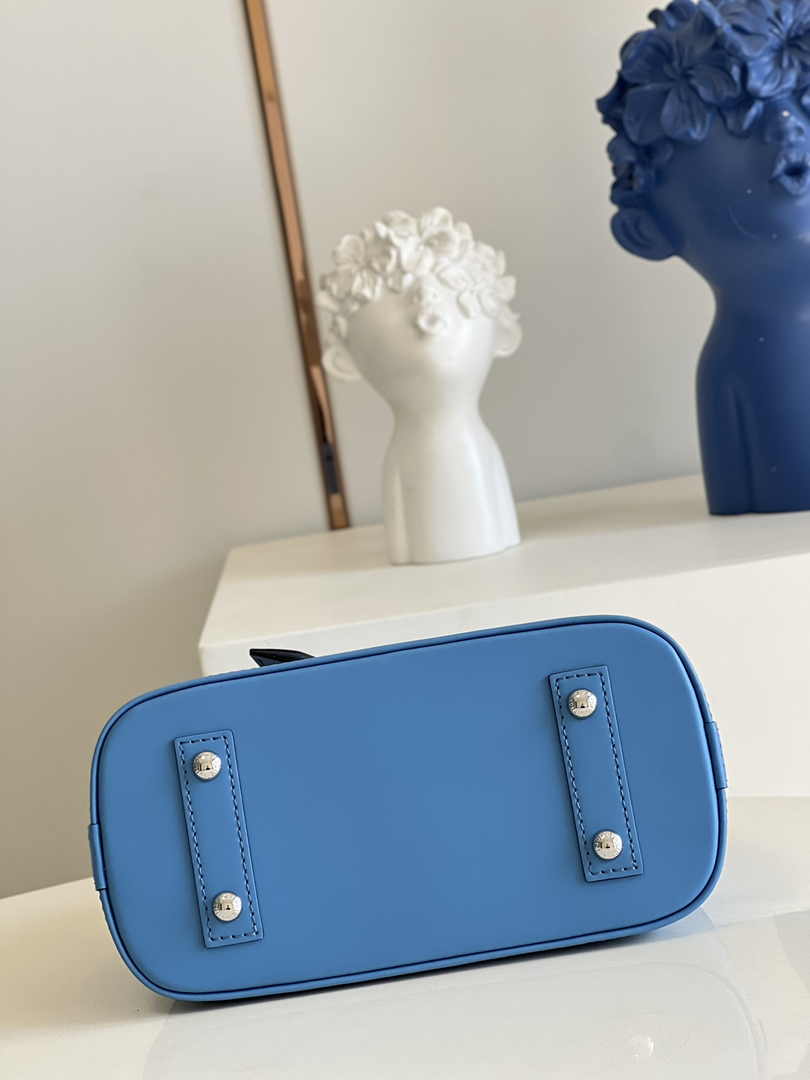 Louis Vuitton Braided Alma BB Bag M59217 Epi Leather Blue