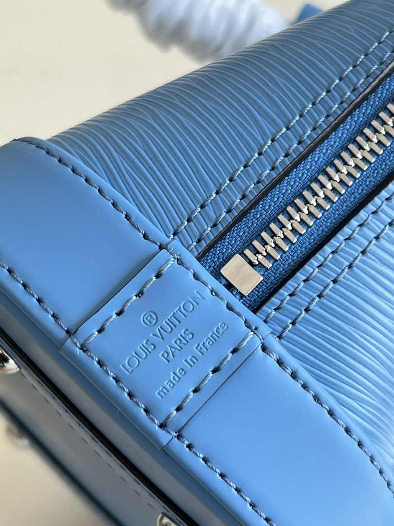 Louis Vuitton Braided Alma BB Bag M59217 Epi Leather Blue