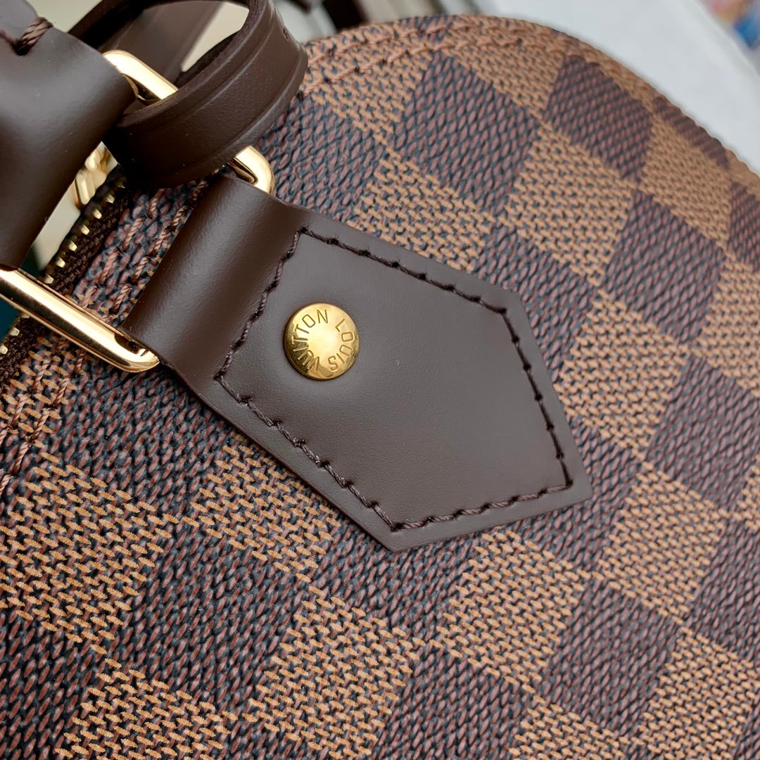 Louis Vuitton Braided Alma BB Bag N40447 Damier Ebene canvas