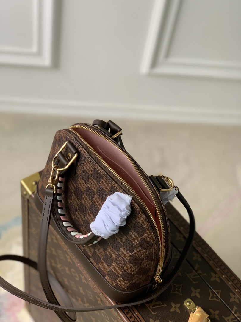 Louis Vuitton Braided Alma BB Bag N40447 Damier Ebene canvas