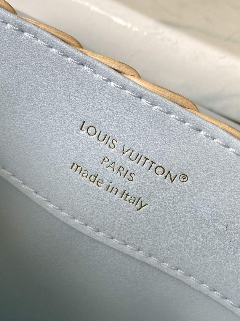 Louis Vuitton Capucines BB Bag, M29501 Sky Denim Rattan and denim