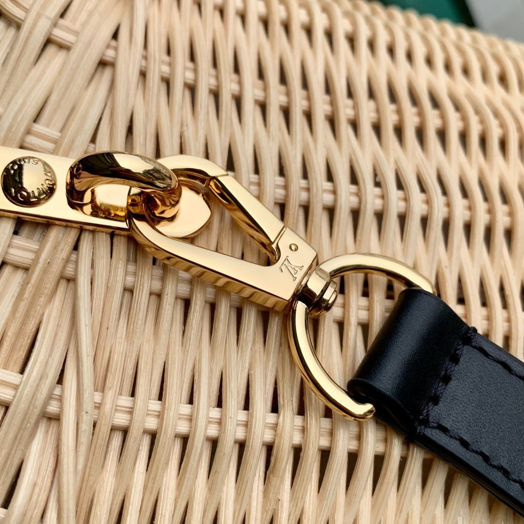Louis Vuitton Capucines BB Bag, M14366 Black Rattan and cowhide leather