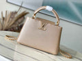 Louis Vuitton Capucines BB Bag M23263 Gold Taurillon leather