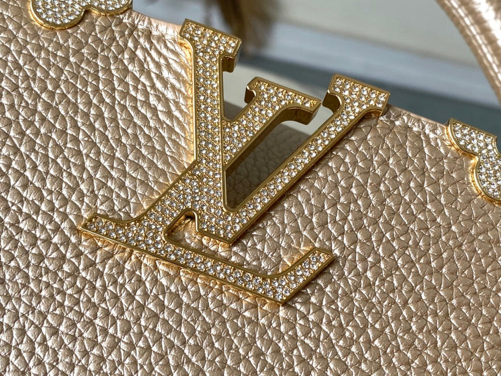 Louis Vuitton Capucines BB Bag M23263 Gold Taurillon leather