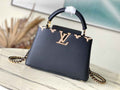 Louis Vuitton Capucines BB Bag M23263 Black Taurillon leather