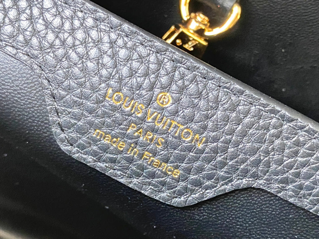 Louis Vuitton Capucines BB Bag M23263 Black Taurillon leather