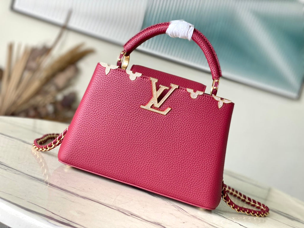 Louis Vuitton Capucines BB Bag M23263 Red Taurillon leather