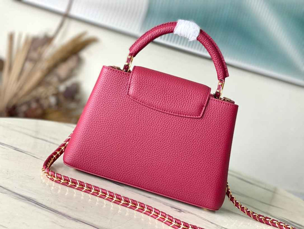 Louis Vuitton Capucines BB Bag M23263 Red Taurillon leather