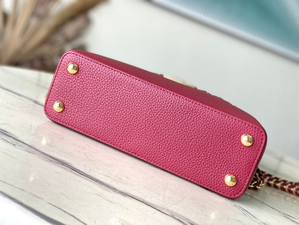 Louis Vuitton Capucines BB Bag M23263 Red Taurillon leather