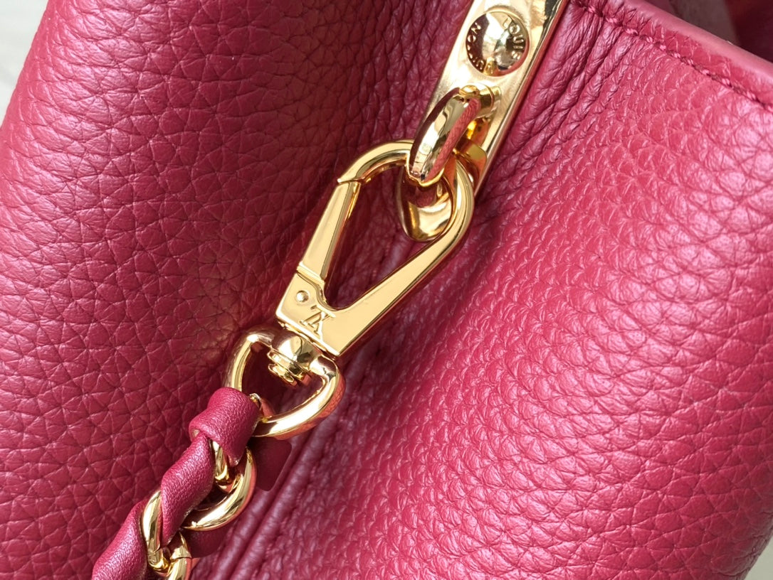 Louis Vuitton Capucines BB Bag M23263 Red Taurillon leather