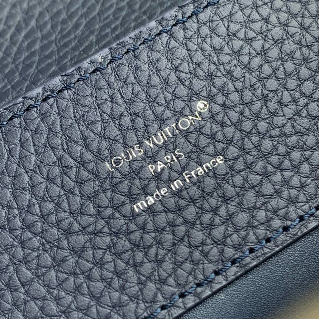 Louis Vuitton Capucines BB Bag, M24728 In Navy Taurillon Leather