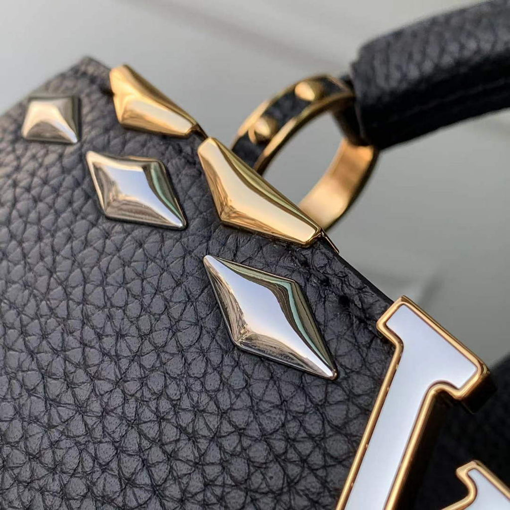 Louis Vuitton Capucines BB Bag, M24728 In Black Taurillon Leather