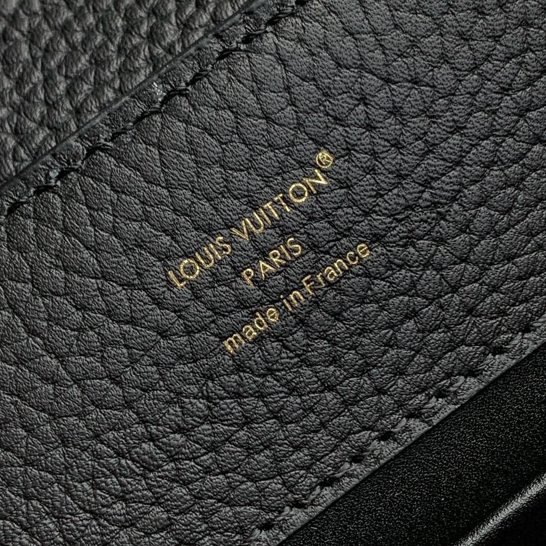 Louis Vuitton Capucines BB Bag, M24728 In Black Taurillon Leather