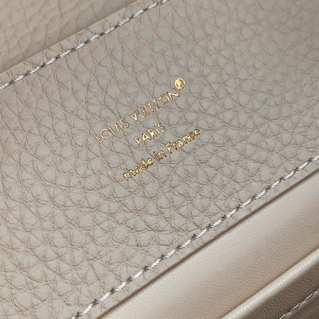 Louis Vuitton Capucines BB Bag, M24728 In Beige Taurillon Leather