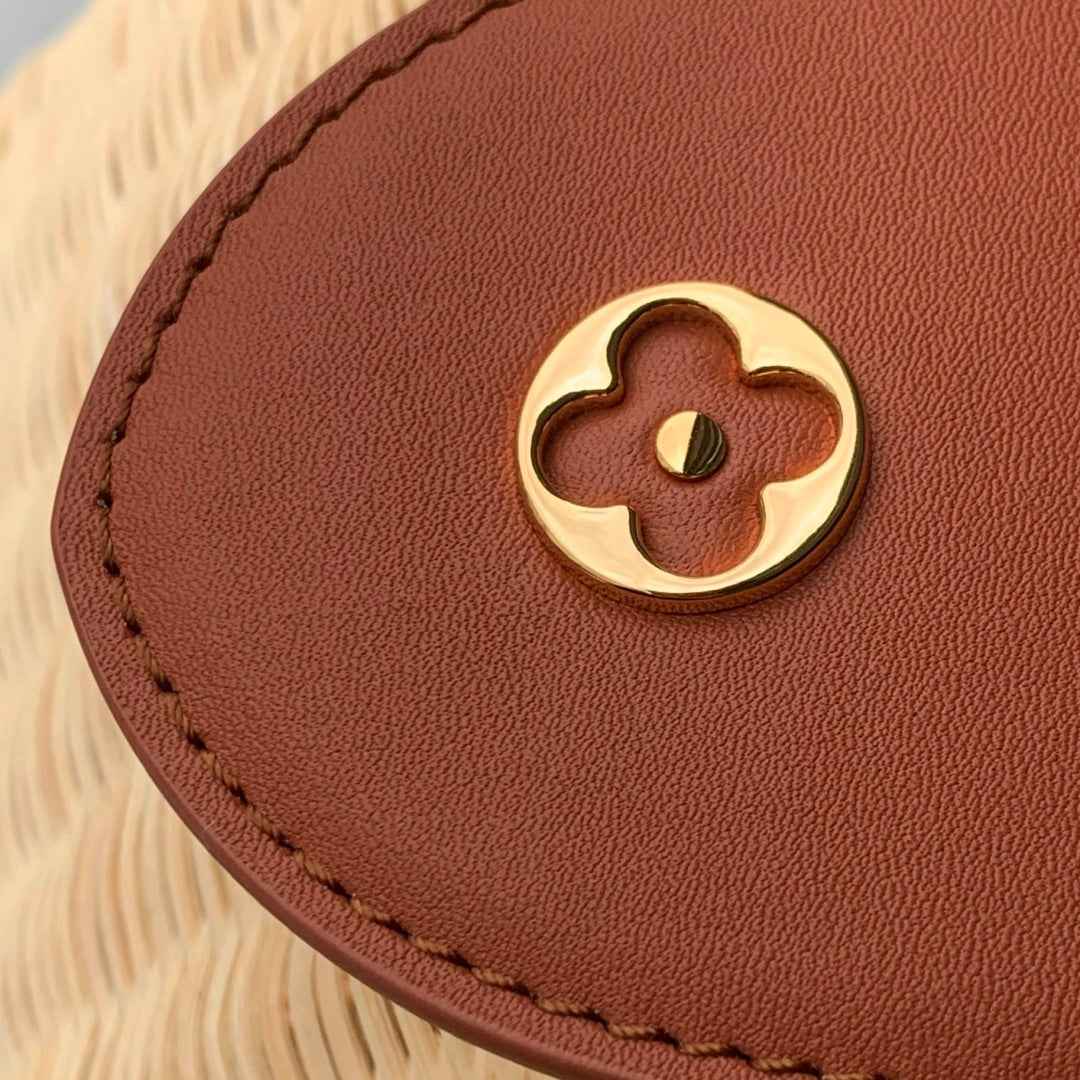 Louis Vuitton Capucines BB Bag, M26025 Brown Rattan and cowhide leather