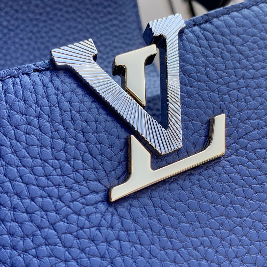 Louis Vuitton Capucines BB Bag, M52689 In Navy Taurillon Leather