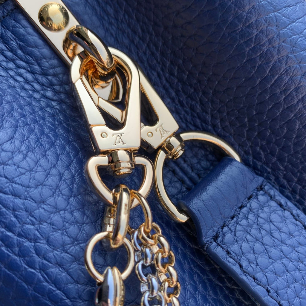 Louis Vuitton Capucines BB Bag, M52689 In Navy Taurillon Leather