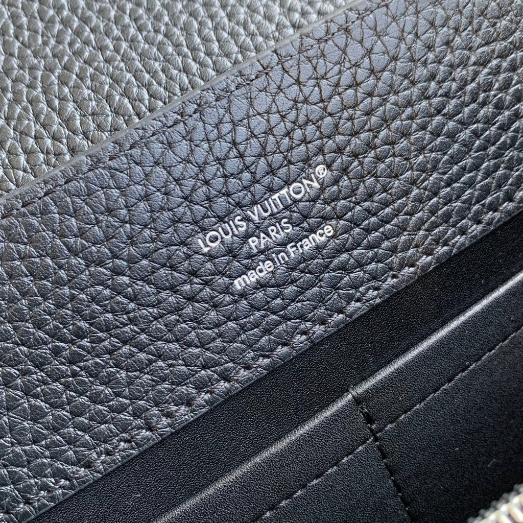 Louis Vuitton Capucines BB Bag, M52689 In Black Taurillon Leather Silver