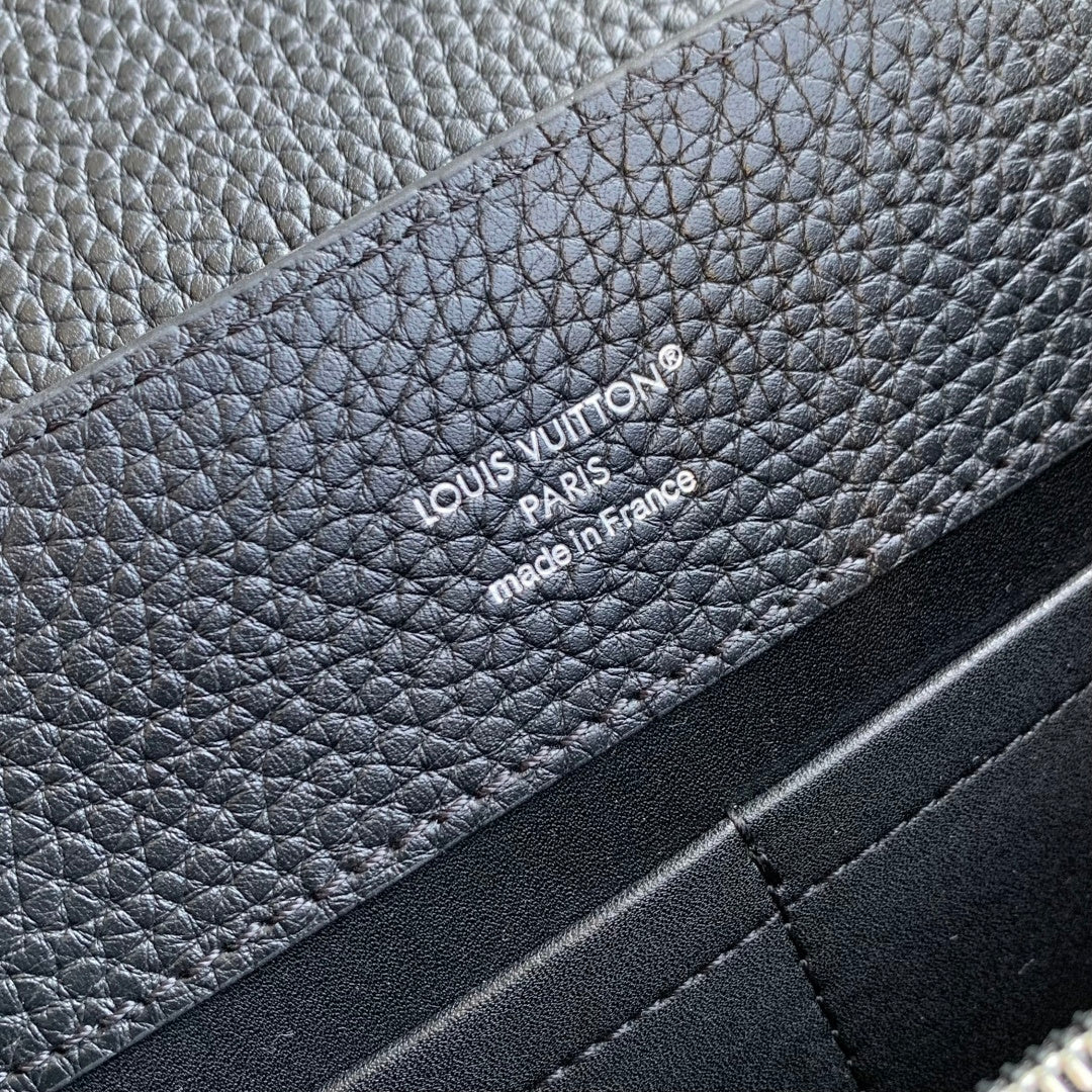 Louis Vuitton Capucines BB Bag, M52689 In Black Taurillon Leather Silver