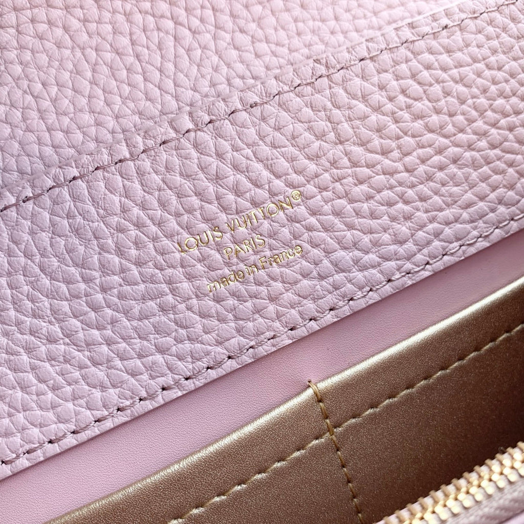Louis Vuitton Capucines BB Bag, M52689 In Pink Taurillon Leather