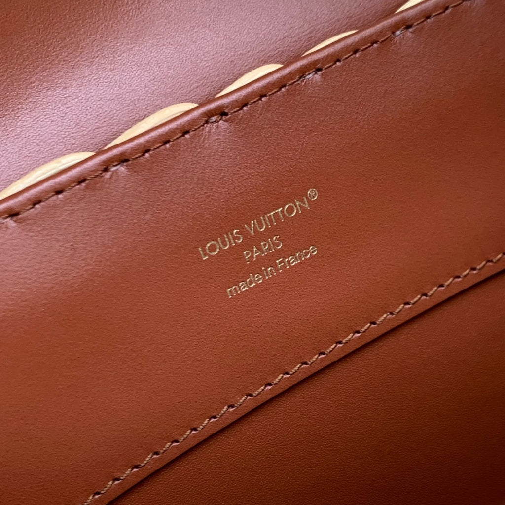 Louis Vuitton Capucines BB Bag, N88126 Brown Crocodile and Rattan