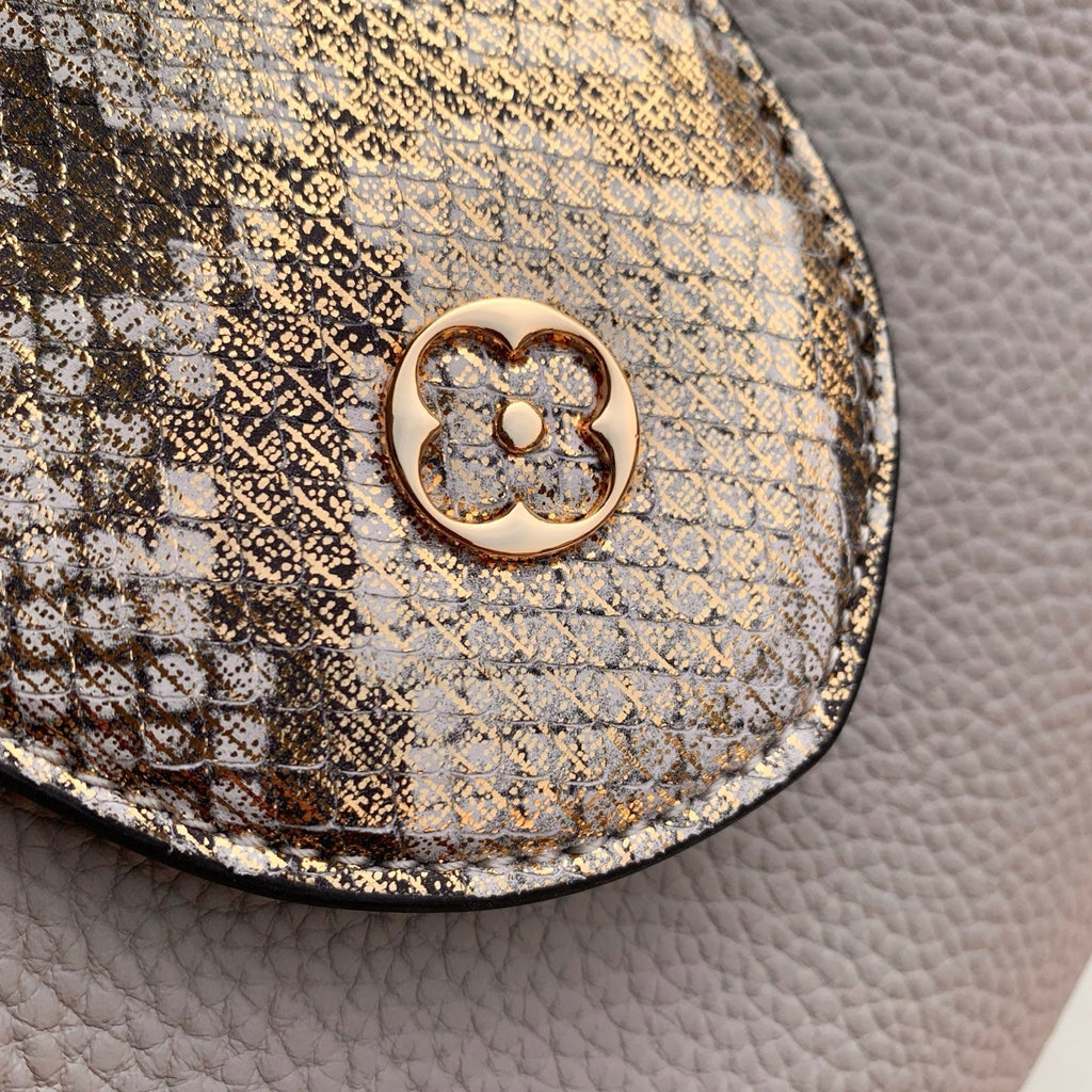 Louis Vuitton Capucines BB Bag, N89369 In Gray Taurillon Leather