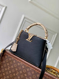 Louis Vuitton Capucines BB Bag, N89369 In Black Taurillon Leather