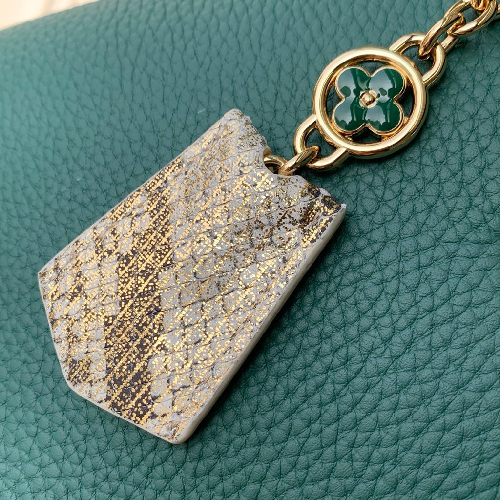 Louis Vuitton Capucines BB Bag, N89369 In Green Taurillon Leather