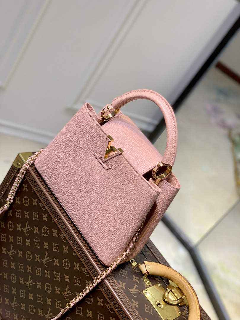 Louis Vuitton Capucines BB M21103 Handbag Pink Taurillon leather