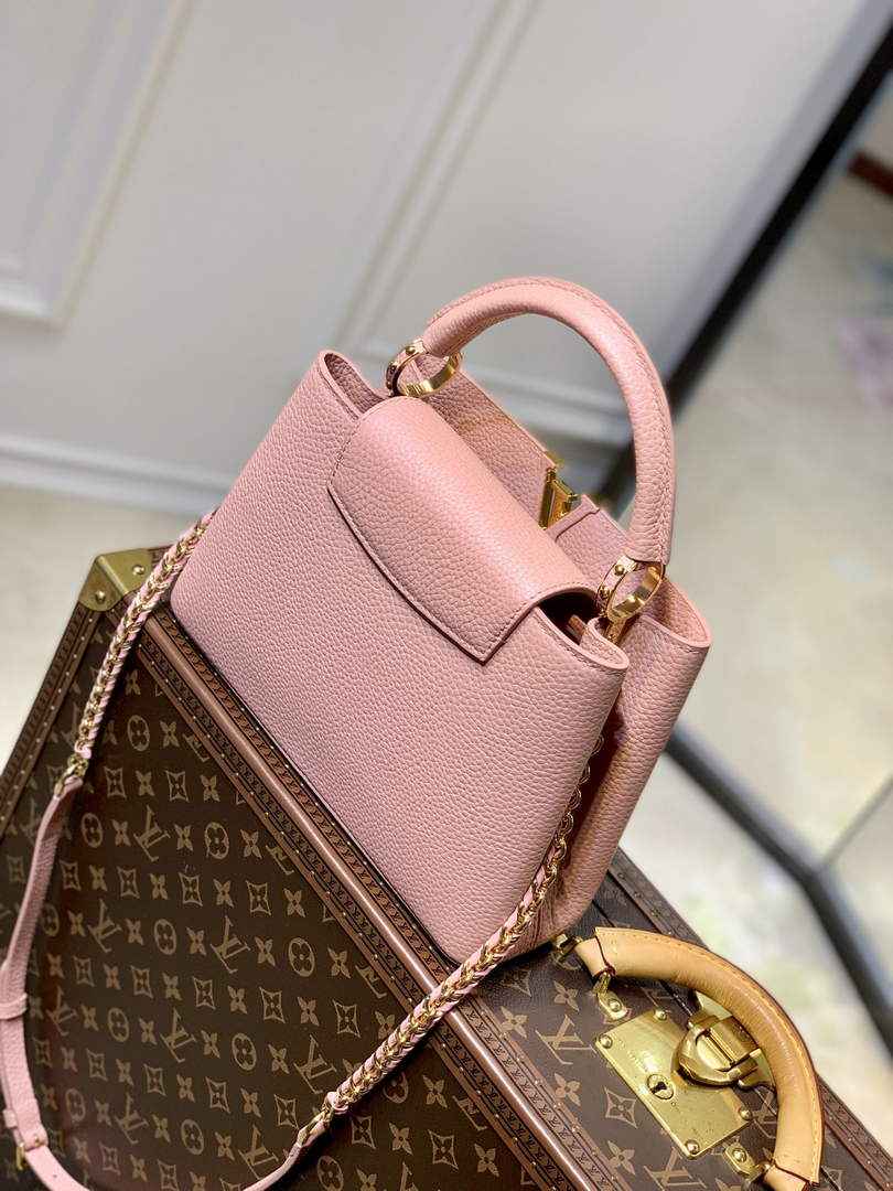 Louis Vuitton Capucines BB M21103 Handbag Pink Taurillon leather