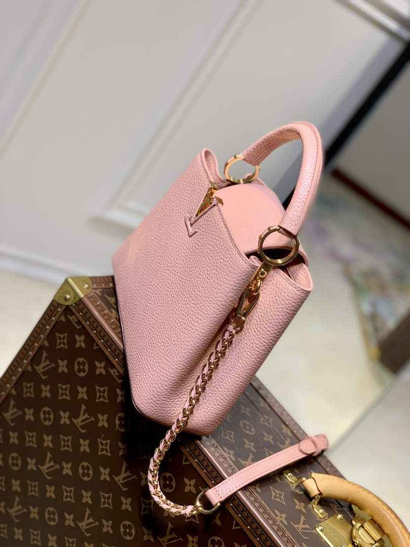 Louis Vuitton Capucines BB M21103 Handbag Pink Taurillon leather