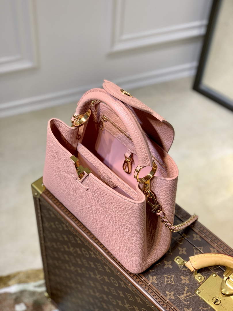 Louis Vuitton Capucines BB M21103 Handbag Pink Taurillon leather