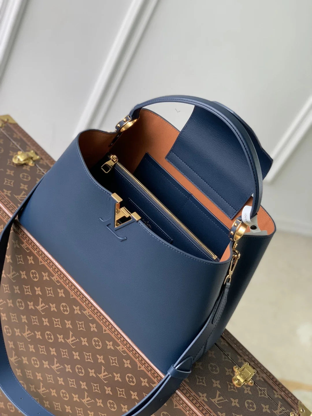 Louis Vuitton Capucines GM Souple Bag M14639 Blue